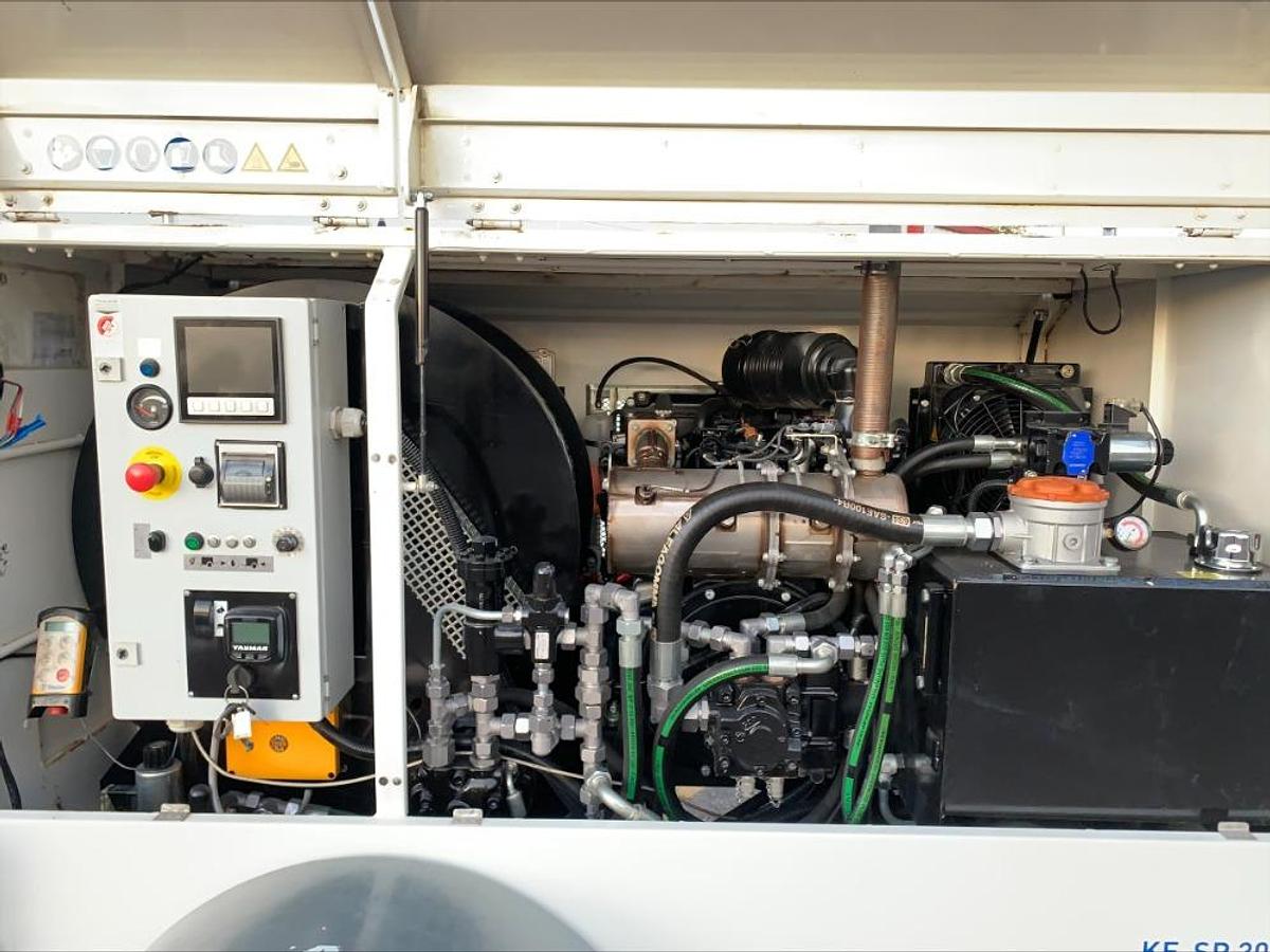 Used Thaler KE-SP3050 Underground Cable Puller 11,000 Lb Capacity 130 Hours!!! Remote/Printer