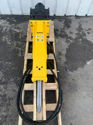 Used 2018 Indeco HP1000 Hydraulic Breaker Hammer Excavator Attachment w Wain Roy A Style Quick Connect Mount