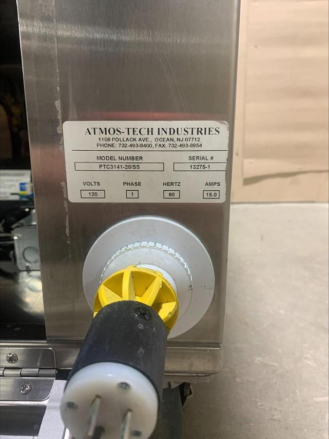 Used Atmos Tech Industries Cross Flow Lab Cabinet Cleanroom Portable Transport Cart