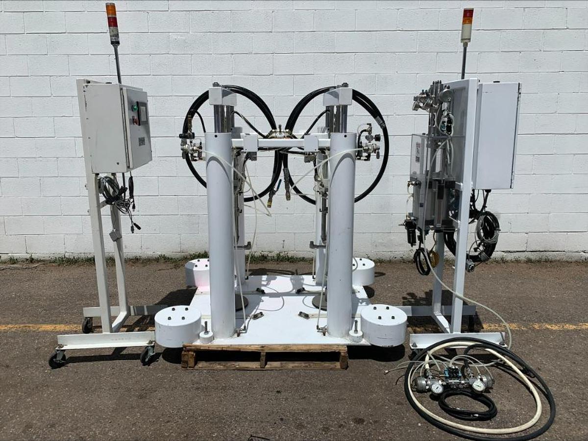Used Graco Fluid Automation Meter Mix Silicone Metering Mixing Systems 633 620 & SR657