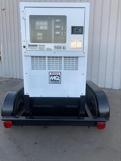 Used MQ MultiQuip WhisperWatt 70 KVA 56 Kw towable generator DCA-70SSIU4F 2576 HRS