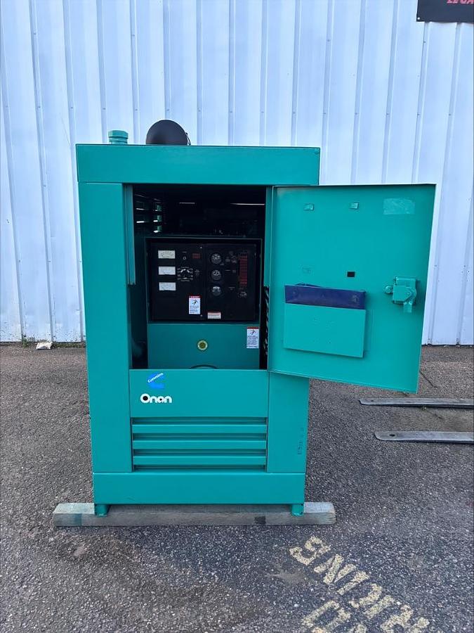 Used Cummins Onan 80ENAD 80 Kw Natural Gas & Propane Standby Generator 633 HRS