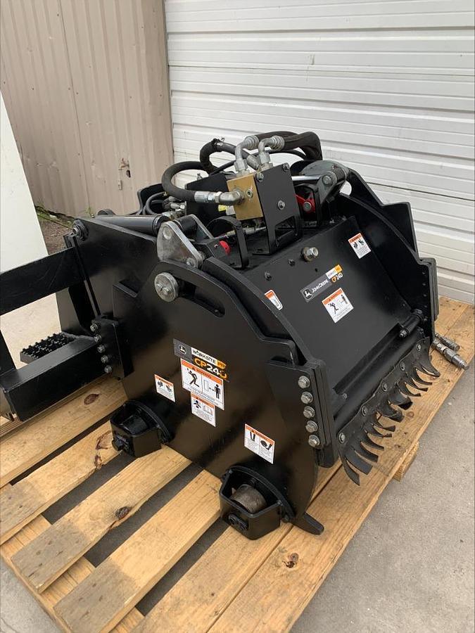 Used Deere CP24D Cold Planer Asphalt Grinder Skid Steer Milling Miller Attachment