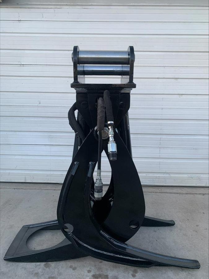 Used 2020 Rotobec 6606HDRA hydraulic rail tree forest grapple attachment Heavy Duty 50k capacity