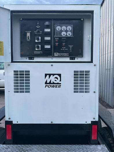 Used MQ MultiQuip WhisperWatt 45 KVA 36 Kw towable generator DCA-45SSIU4F 5280 HRS