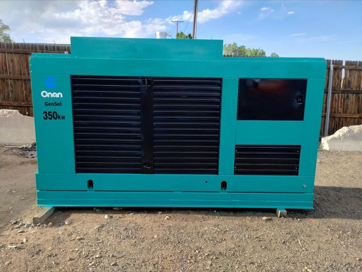 Used Cummins Onan 350DFCC 350 Kw Diesel Standby or Prime Generator 775 Hrs