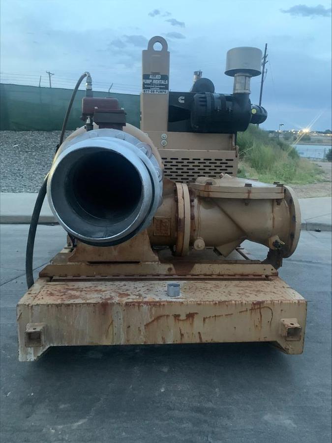 Used 2016 Gorman Rupp PA12A60-B 12" Water Pump Prime Aire Diesel 130 Hp Cummins 6031 Hrs