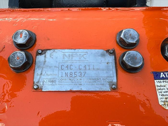 Used NPK C4C Excavator Vibratory Plate Compactor Attachment