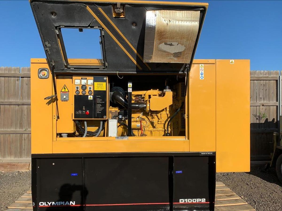 Used Cat Caterpillar Olympian D100P2 Diesel 100 Kw Standby Generator 538 Hrs