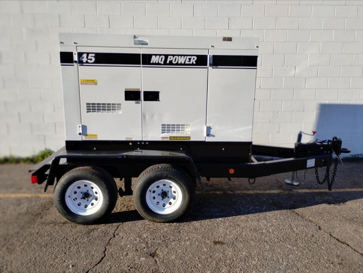 Used MultiQuip MQ 45 36 Kw WhisperWatt Diesel Towable Generator DCA-45SSIU4F 2644 Hrs