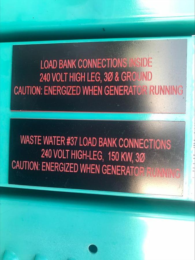 Used Cummins Onan DGFA 150 Kw Diesel Standby Generator w Switch 966 HRS 135 Kw Prime