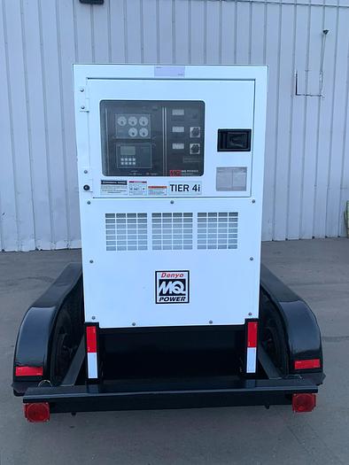 Used MQ MultiQuip WhisperWatt 70 KVA 56 Kw towable generator DCA-70SSIU4F 5259 HRS