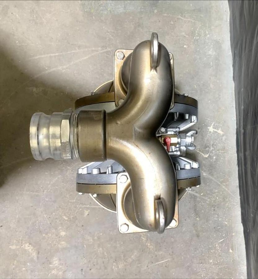 Used Yamada 3" sc414 Stainless Steel Air Powered Double Diaphragm Pump NDP-80BST-NPT