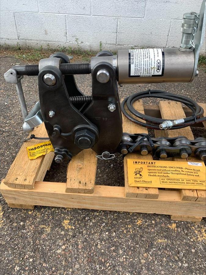 Used Wheeler Rex 5590 Hydraulic Soil Pipe Cutter Cutting Cast Concrete Tile 6"-36"