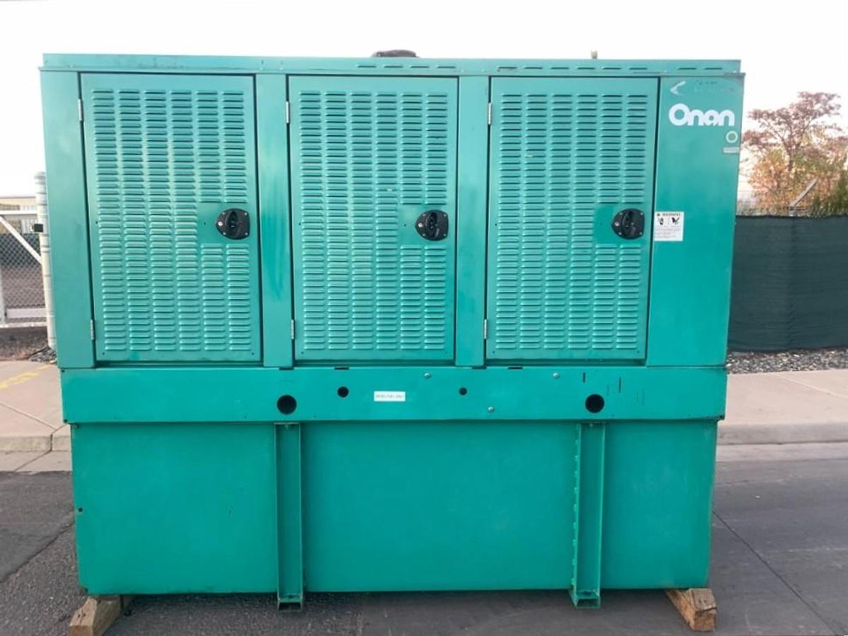 Used Cummins Onan DGFA 150 Kw Diesel Standby Generator w Switch 966 HRS 135 Kw Prime