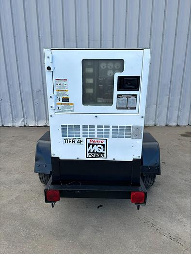 Used MQ MultiQuip WhisperWatt 25 KVA 20 Kw towable generator DCA-25SSIU4F 5222 HRS