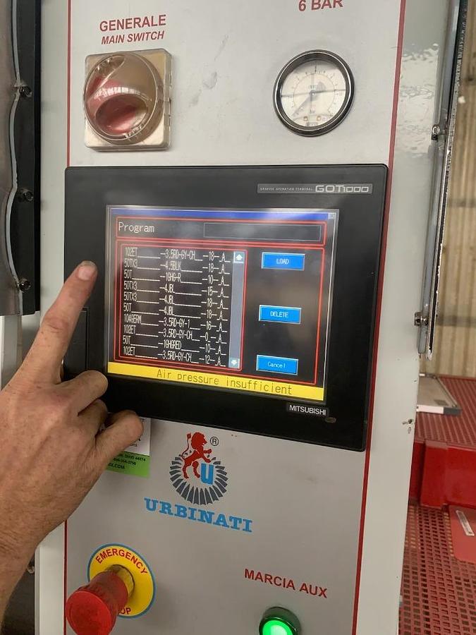 Used Urbinati RW32 Transplanter 4 Seedlings Robotic Programmable Transplanting 40K per Hr