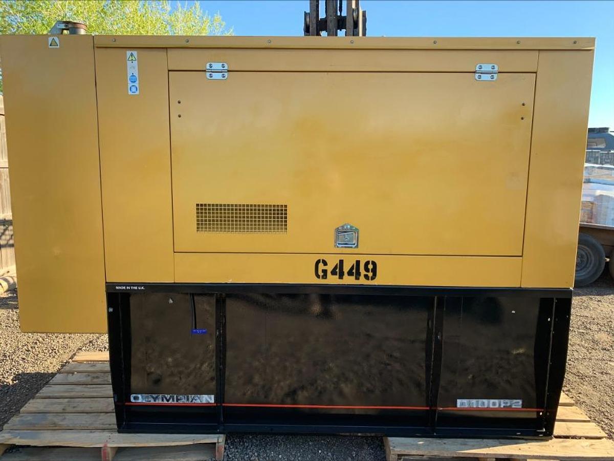 Used Cat Caterpillar Olympian D100P2 Diesel 100 Kw Standby Generator 538 Hrs