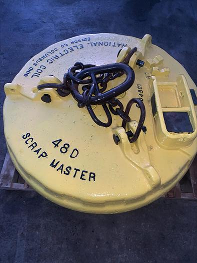 Used Walker ScrapMaster 48" 48D Scrap Metal Lifting Magnet 230v