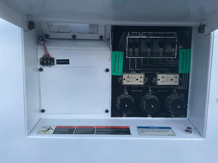 Used MQ MultiQuip WhisperWatt 45 KVA 36 Kw towable generator DCA-45SSIU4F 5280 HRS