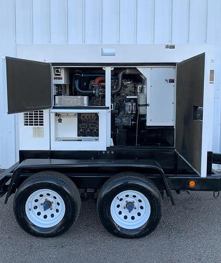 Used MultiQuip WhisperWatt MQ 45 KVA Towable Diesel Generator DCA-4SUS12