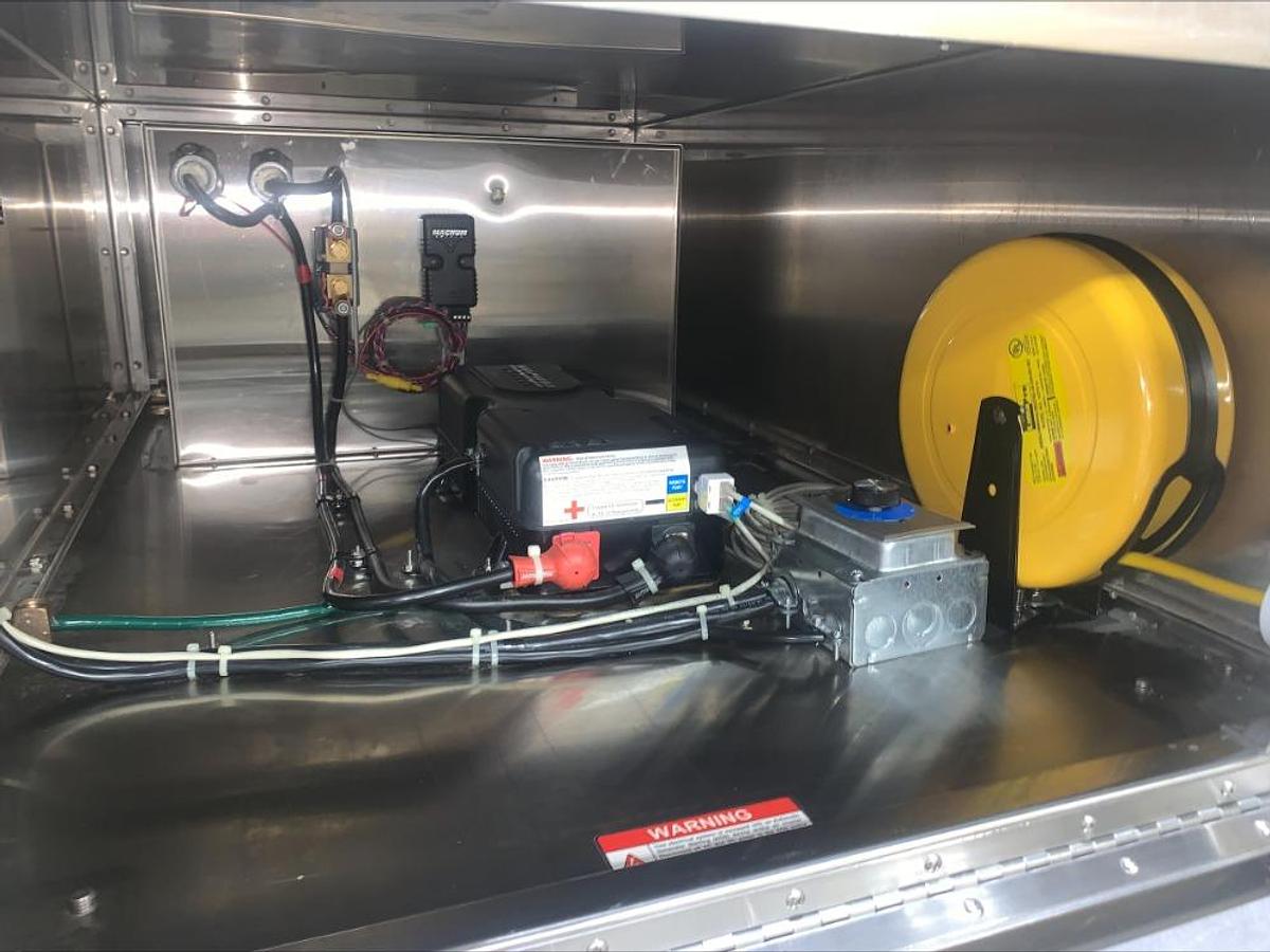 Used Atmos Tech Industries Cross Flow Lab Cabinet Cleanroom Portable Transport Cart