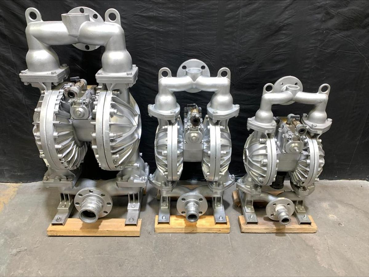 Used Yamada 3" Aluminum Air Powered Double Diaphragm Pump NDP-80 NDP-80BAE