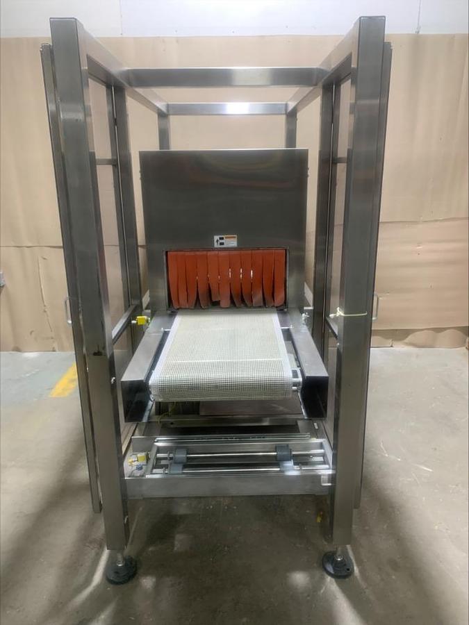 Used Omega TLB Shrink Heat Tunnel Bundler Pharmaceutical Food Grade Stainless Steel