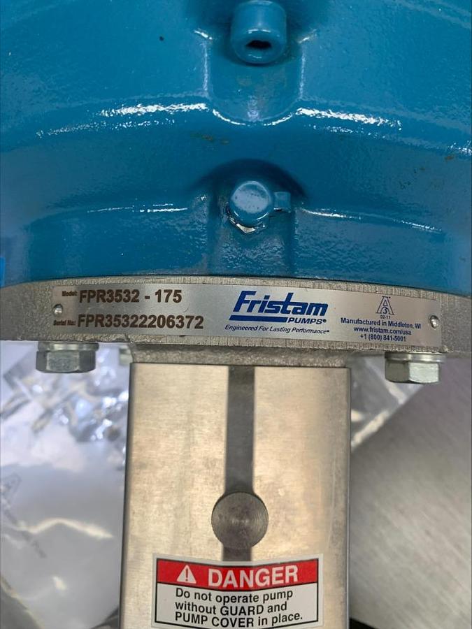 NEW 2022 Fristam 20 Hp Stainless Steel Sanitary Centrifugal Pump FPR3532 175