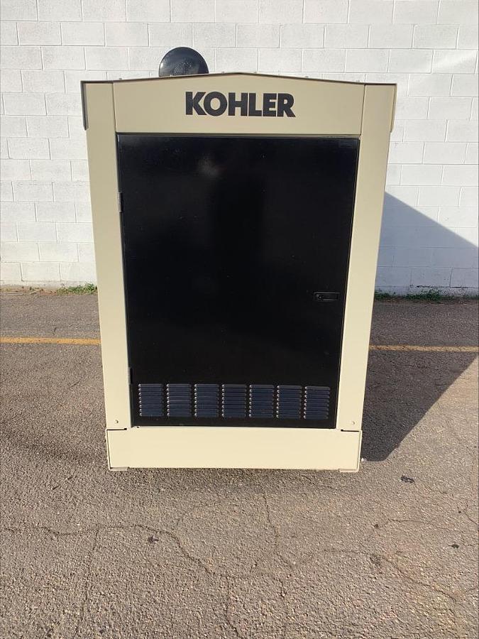 Used Kohler 125RZG 125Kw Standby & Prime Natural Gas Propane Generator 676 Hrs