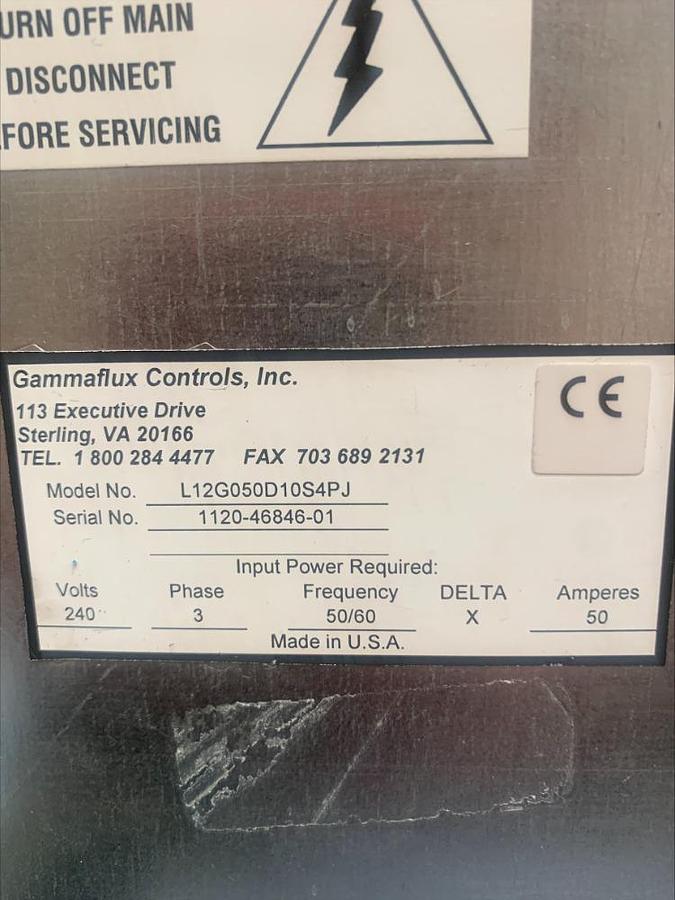 Used Gammflux 12 Zone Hot Runner Tip Temperature Control Controller L12G050D10S4PJ