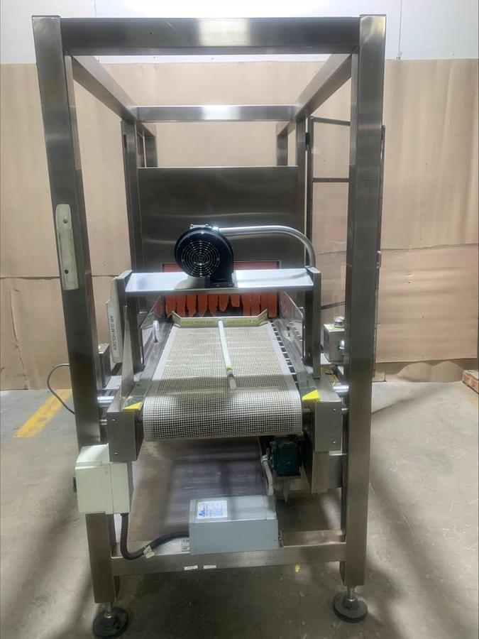 Used Omega TLB Shrink Heat Tunnel Bundler Pharmaceutical Food Grade Stainless Steel