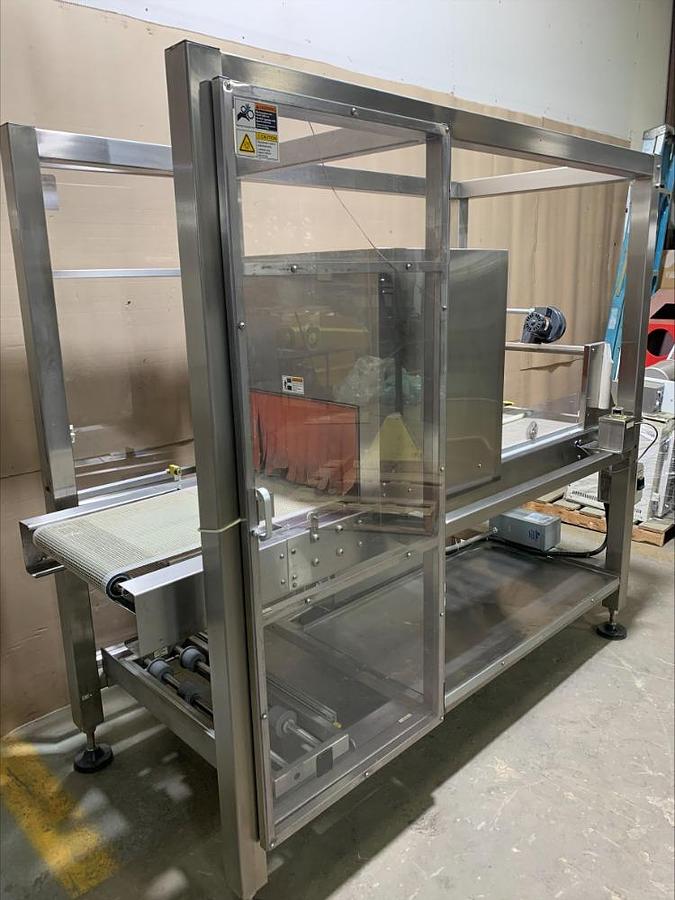 Used Omega TLB Shrink Heat Tunnel Bundler Pharmaceutical Food Grade Stainless Steel