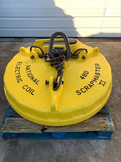 Used Walker ScrapMaster II 48" 48D Scrap Metal Magnet 230v WSMD48