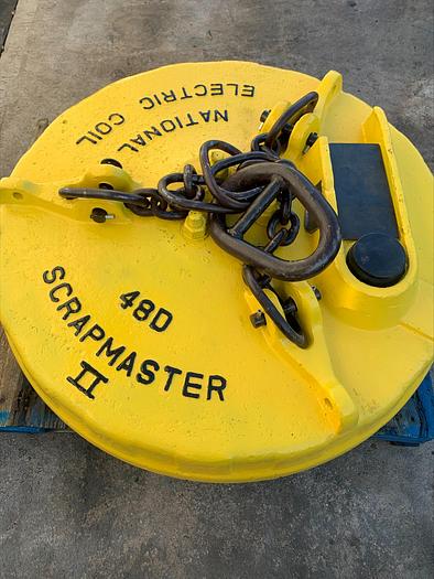 Used Walker ScrapMaster II 48" 48D Scrap Metal Magnet 230v WSMD48