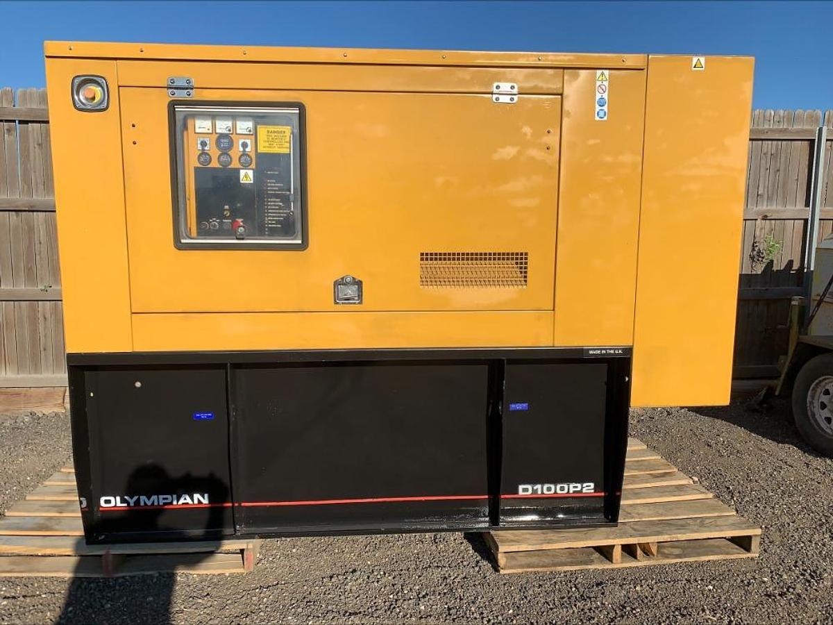 Used Cat Caterpillar Olympian D100P2 Diesel 100 Kw Standby Generator 538 Hrs