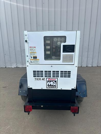 Used MQ MultiQuip WhisperWatt 25 KVA 20 Kw towable generator DCA-25SSIU4F 2487 HRS