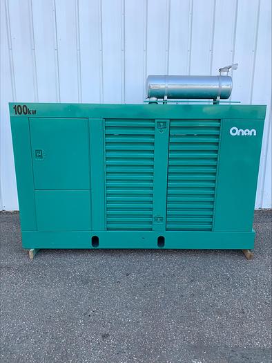 Used Cummins Onan ENBA 100 Kw LP/NG Natural Gas or Propane Standby Generator 1 & 3 phase