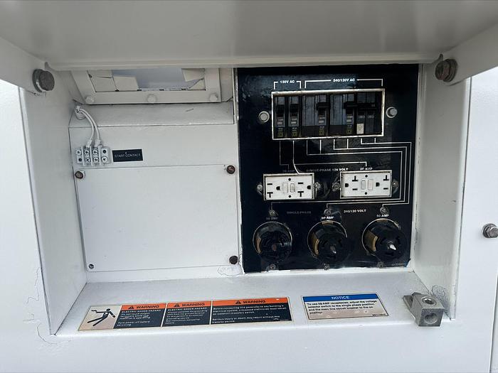 Used MQ MultiQuip WhisperWatt 45 KVA 36 Kw towable generator DCA-45SSIU4F 4422 HRS