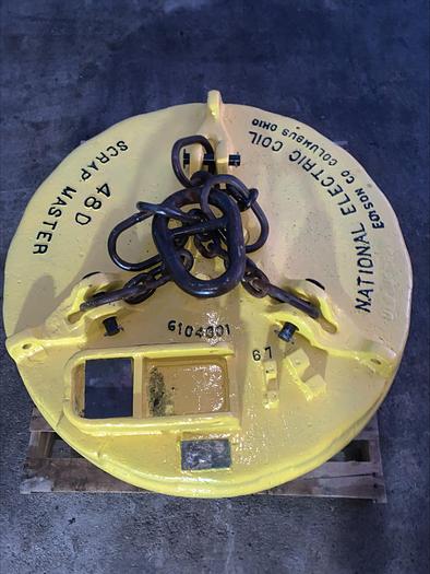 Used Walker ScrapMaster 48" 48D Scrap Metal Lifting Magnet 230v