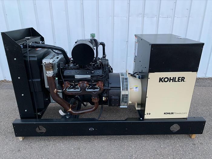 Used 2018 Kohler 50REZGQ 50 Kw LP Propane Standby Generator 237 Hrs!