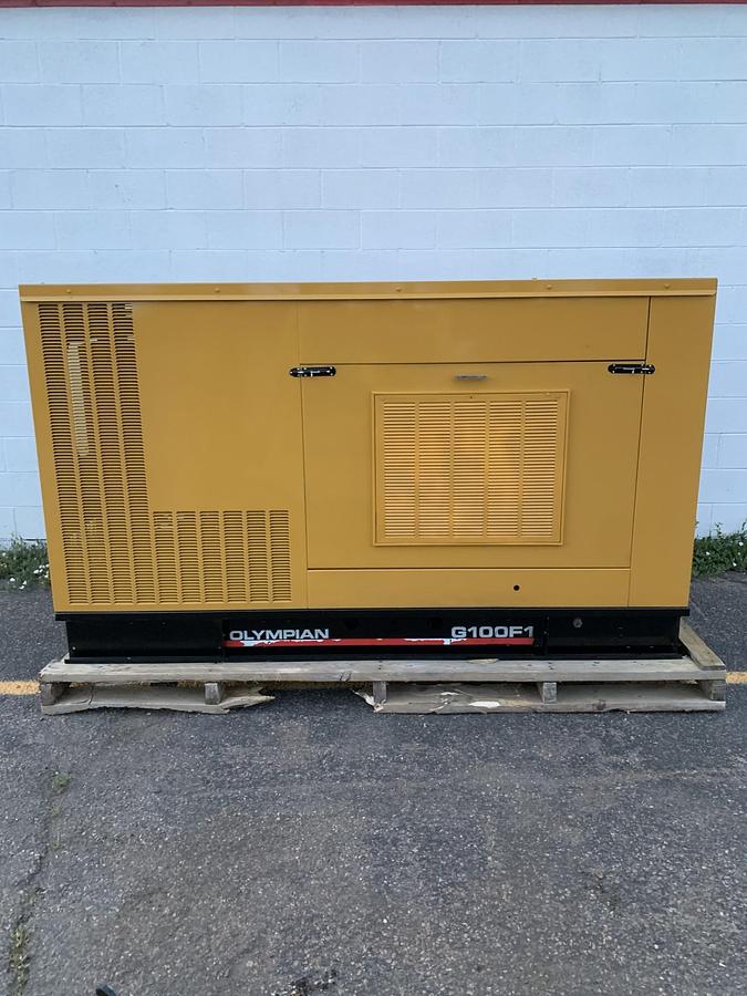 Used Caterpillar Cat Olympian G100F1 Natural Gas Propane 100 Kw Standby Generator 810
