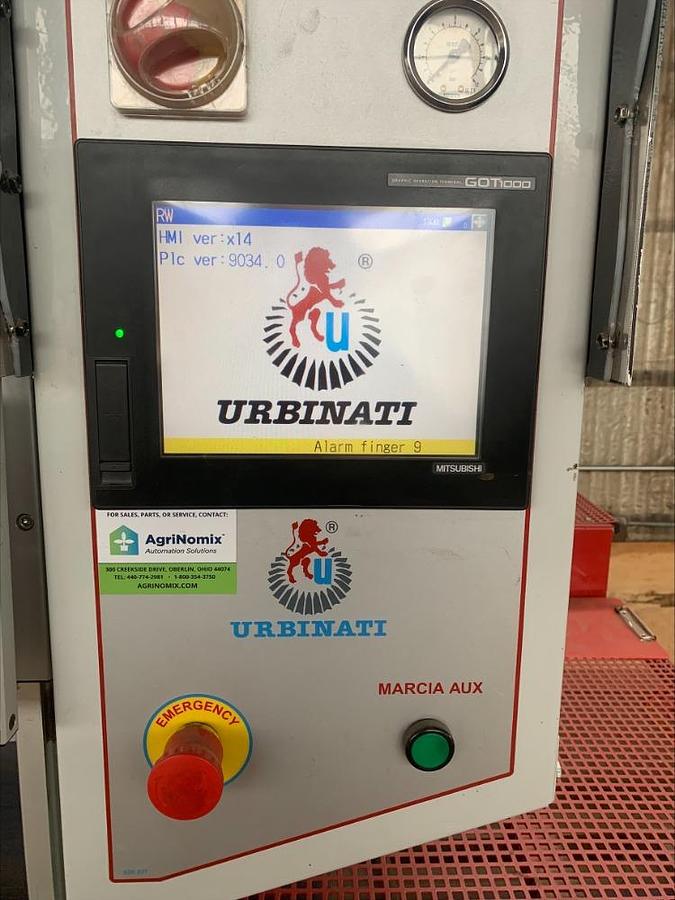 Used Urbinati RW32 Transplanter 4 Seedlings Robotic Programmable Transplanting 40K per Hr
