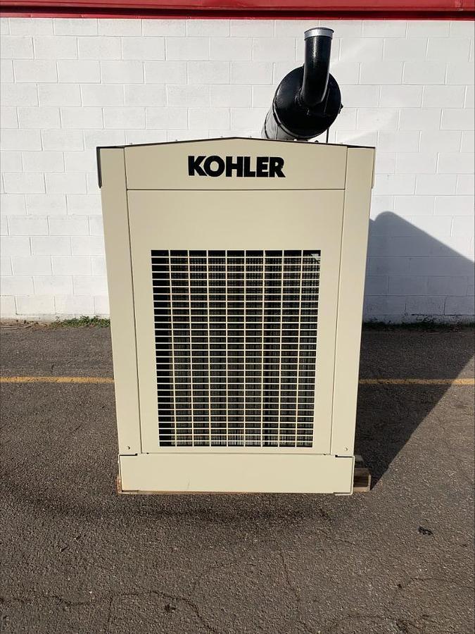 Used Kohler 125RZG 125Kw Standby & Prime Natural Gas Propane Generator 676 Hrs