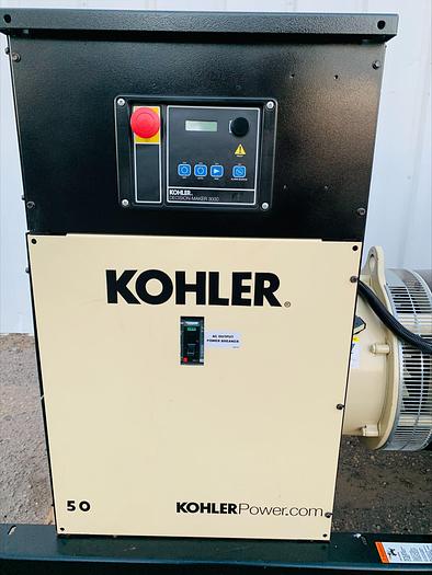 Used 2018 Kohler 50REZGQ 50 Kw LP Propane Standby Generator 237 Hrs!