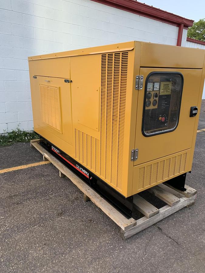 Used Caterpillar Cat Olympian G100F1 Natural Gas Propane 100 Kw Standby Generator 810