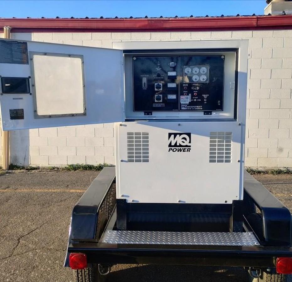 Used MultiQuip MQ 45 36 Kw WhisperWatt Diesel Towable Generator DCA-45SSIU4F 2644 Hrs