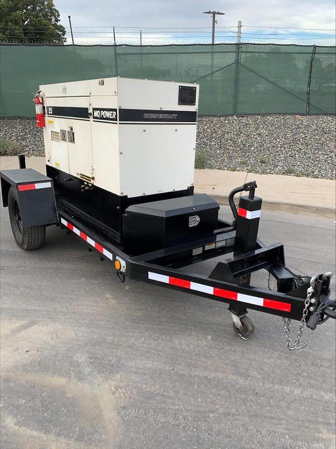 Used 2019 MQ MultiQuip WhisperWatt 25 Towable Diesel Generator DCA-25SSIU4F 2735 HRS