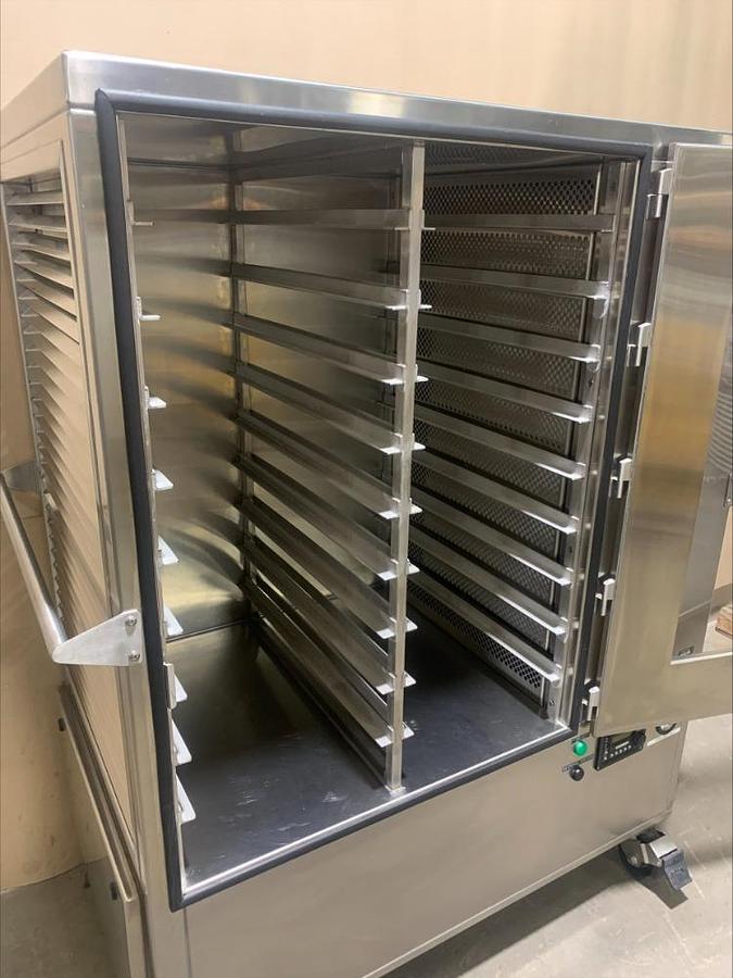 Used Atmos Tech Industries Cross Flow Lab Cabinet Cleanroom Portable Transport Cart