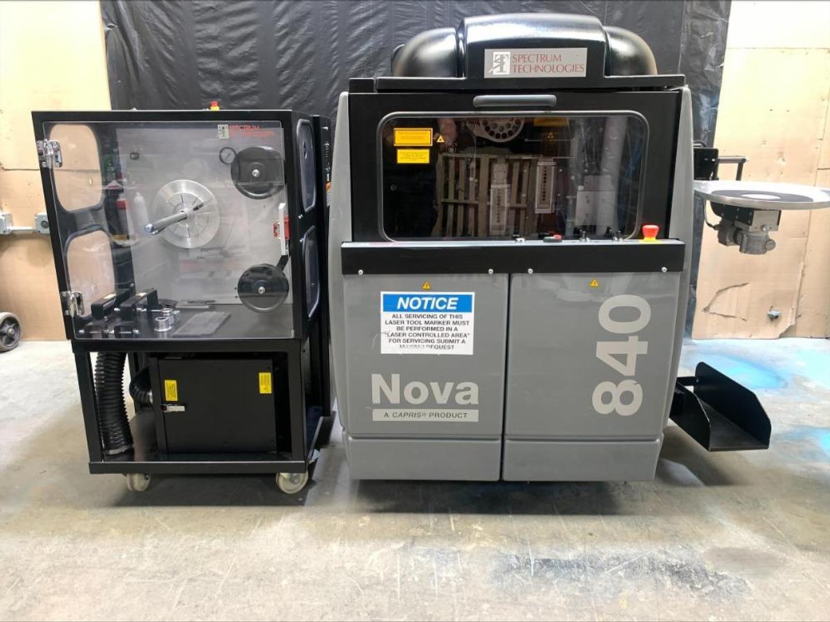 Used Spectrum Technologies Nova 840 UV Laser Wire Marking Marker Labeling System